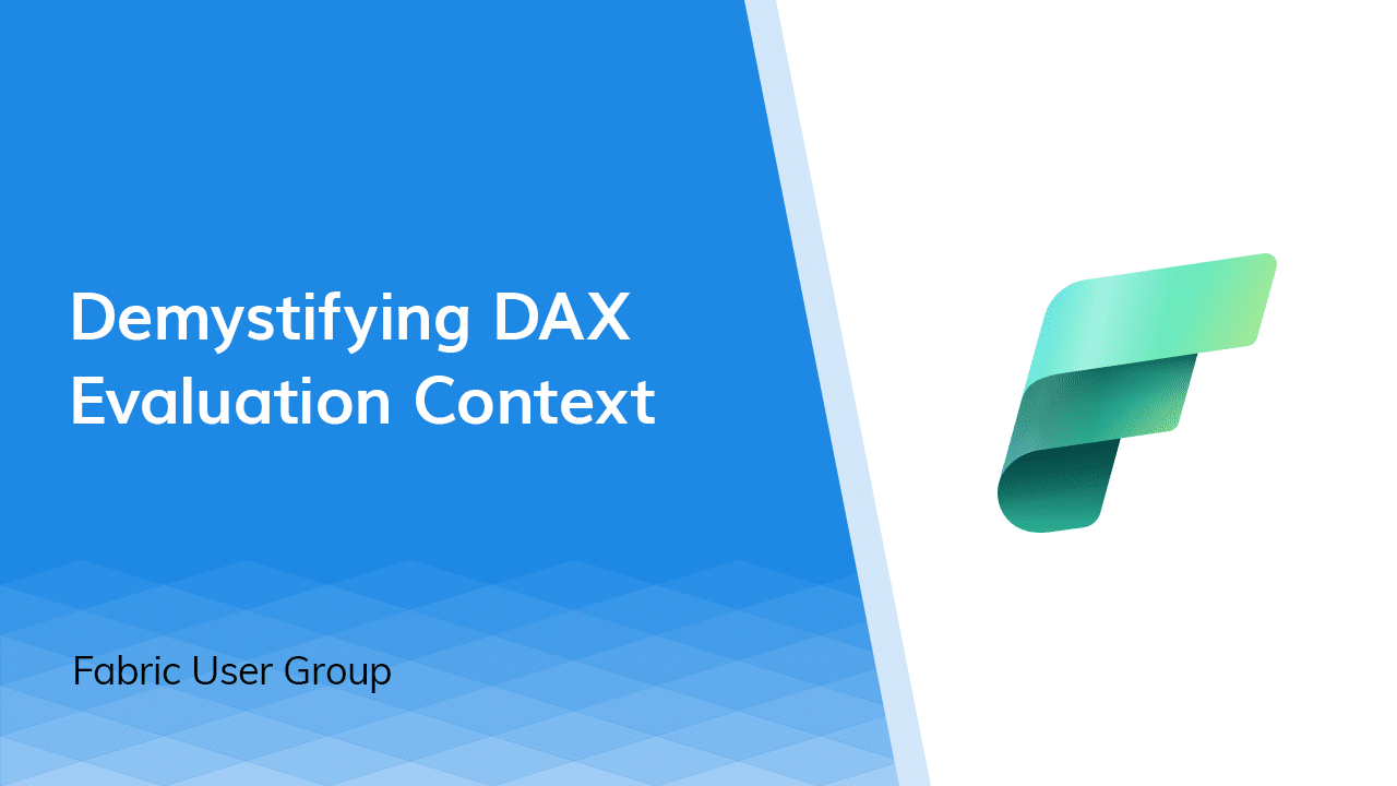 Demystifying DAX Evaluation Context