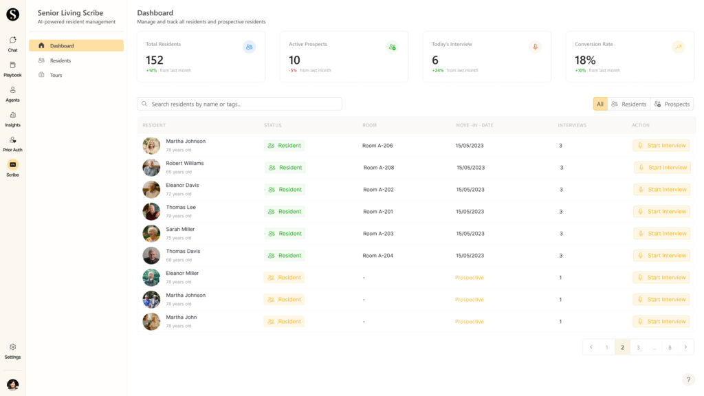 Scribe Dashboard