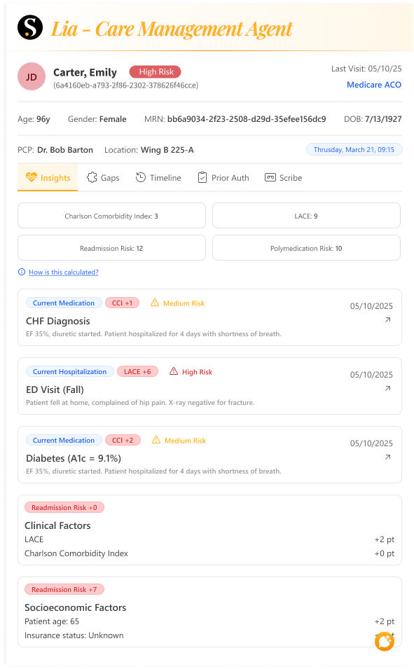 In-EHR Agent Overlays (Lia)
