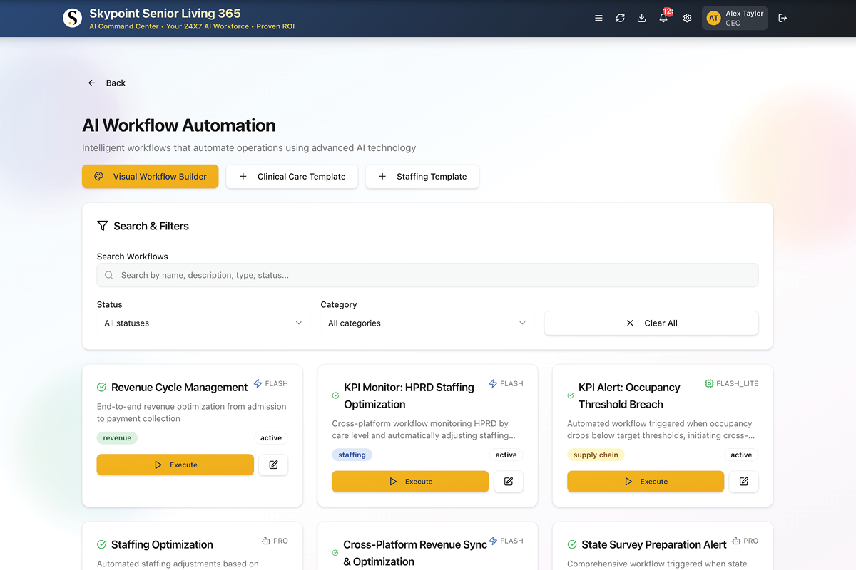 Senior Living 365: AI Workflow Automation
